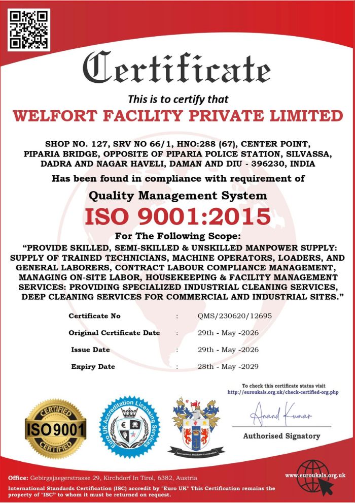 ISO 9001:2015 Certificate